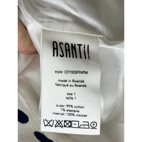 ASANTII Sz 1 S Kumbatia Double Breasted Blazer Abode Santann Eyes NWT - Picture 6 of 13